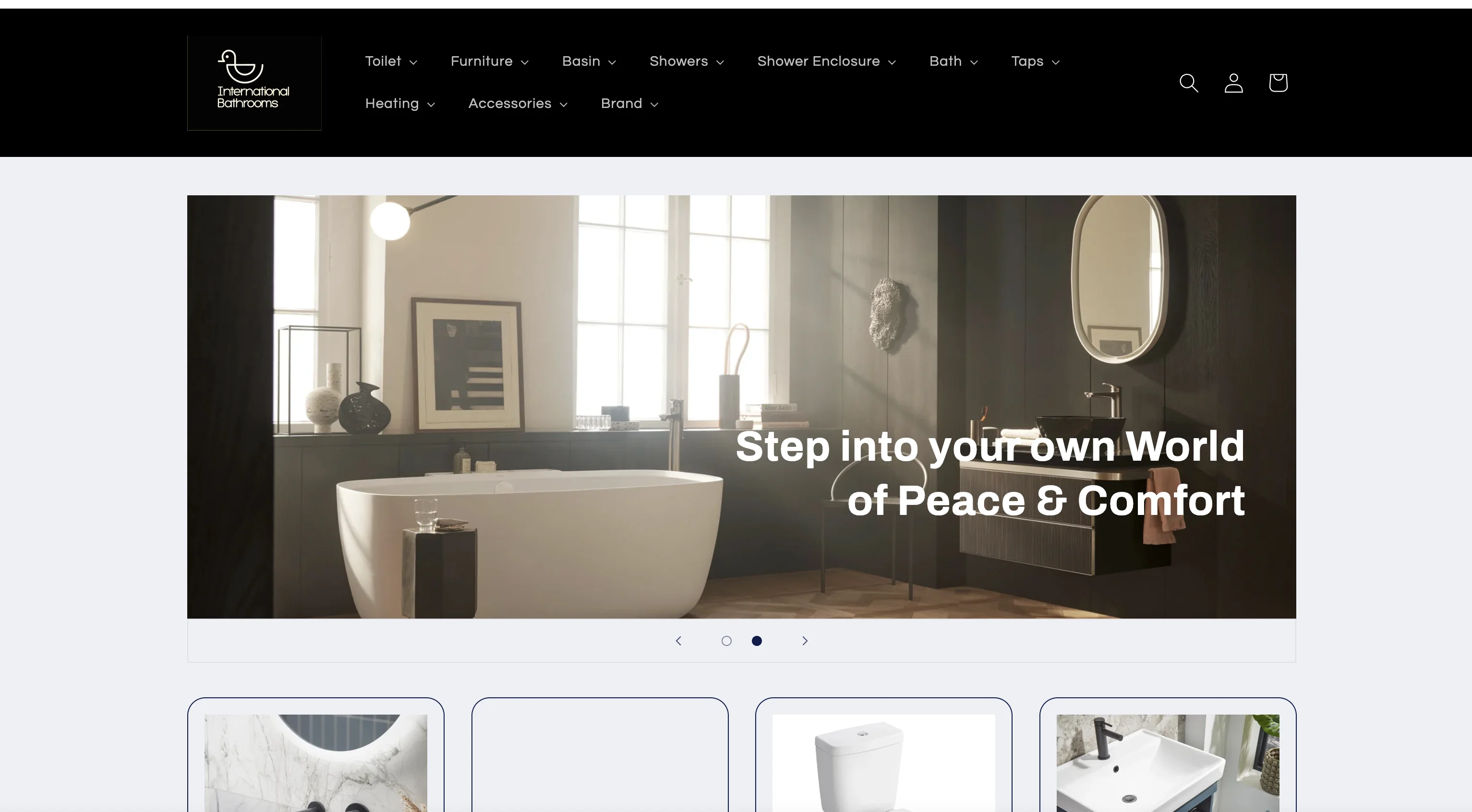 SBH Radiators website screenshot
